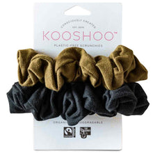 Load image into Gallery viewer, Kooshoo Organic Scrunchies - Black Olive
