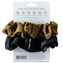 Load image into Gallery viewer, Kooshoo Organic Scrunchies - Black Olive
