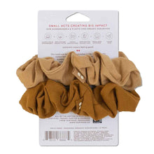 Load image into Gallery viewer, Kooshoo Organic Scrunchies - Gold Sand
